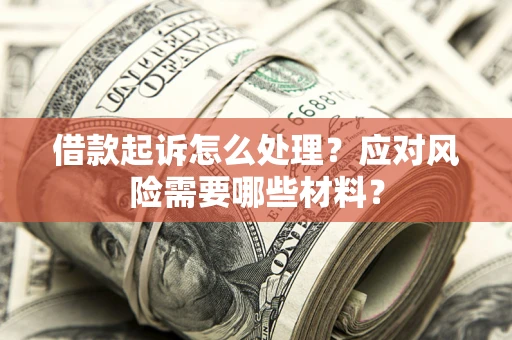 武汉借款起诉怎么处理？应对风险需要哪些材料？