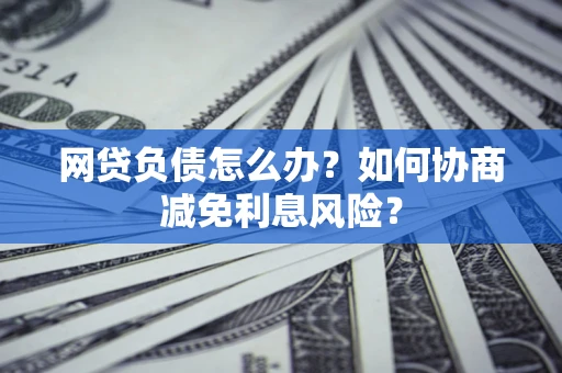 武汉网贷负债怎么办？如何协商减免利息风险？