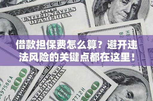 武汉借款担保费怎么算？避开违法风险的关键点都在这里！