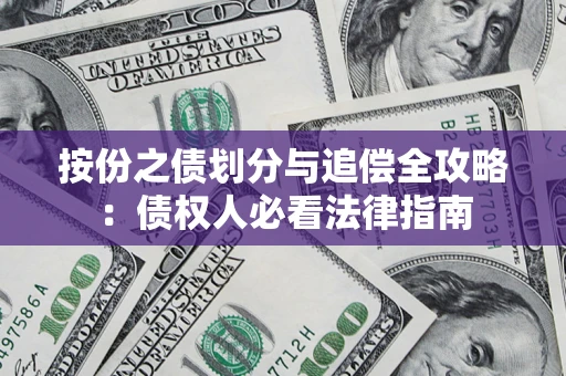 武汉按份之债划分与追偿全攻略：债权人必看法律指南