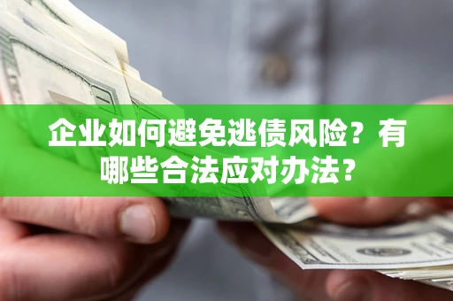 武汉企业如何避免逃债风险？有哪些合法应对办法？