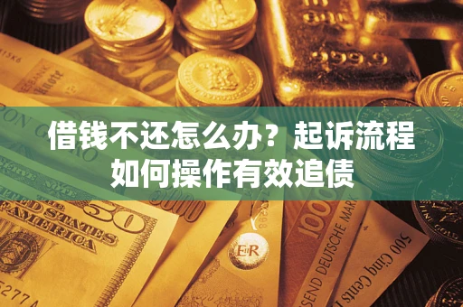 武汉借钱不还怎么办？起诉流程如何操作有效追债