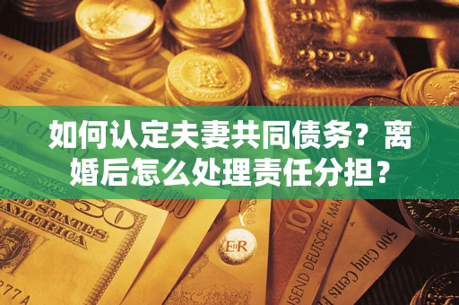武汉如何认定夫妻共同债务？离婚后怎么处理责任分担？